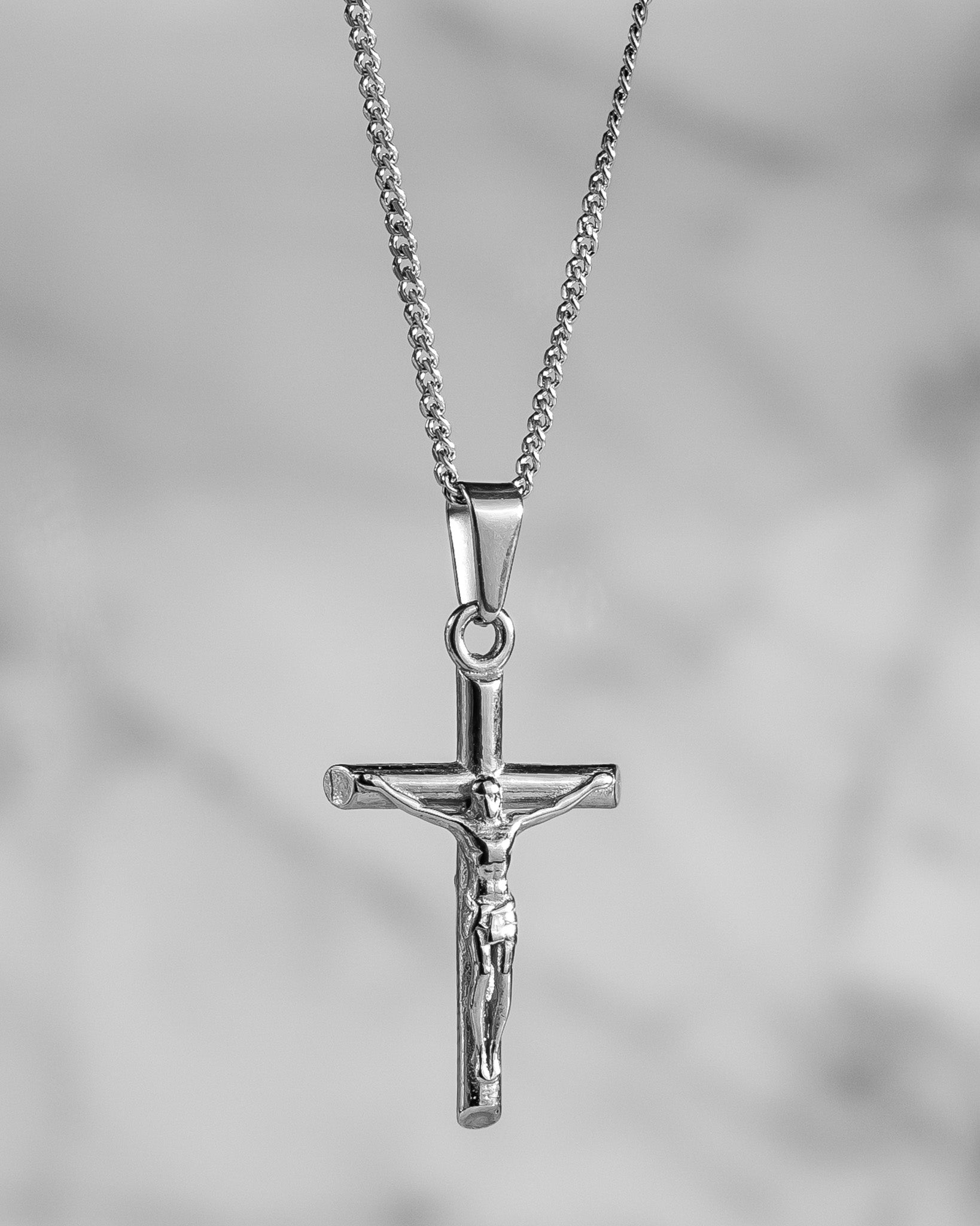14K Gold Pure Cross Pendant Necklace
