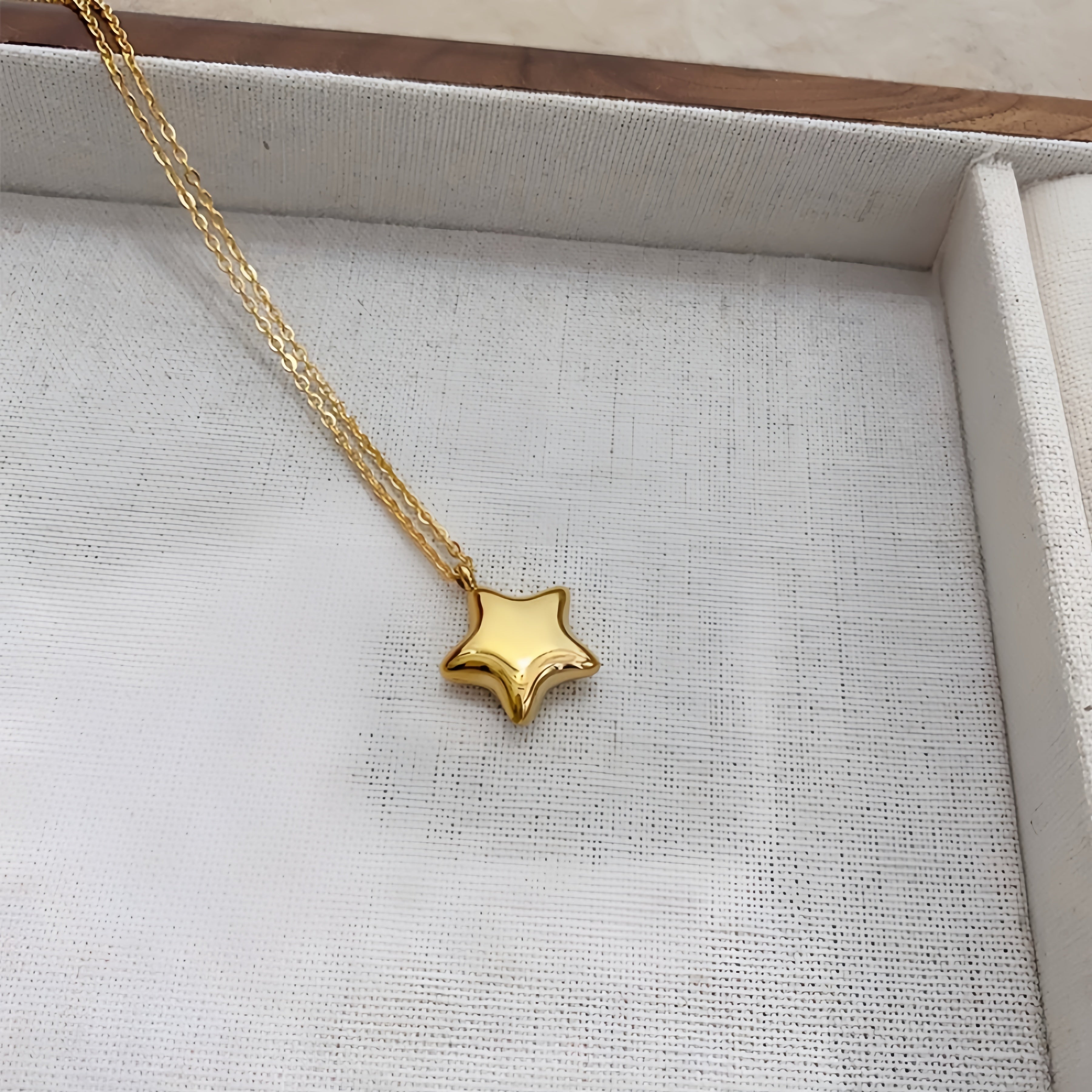 14K Gold Magic Star Necklace