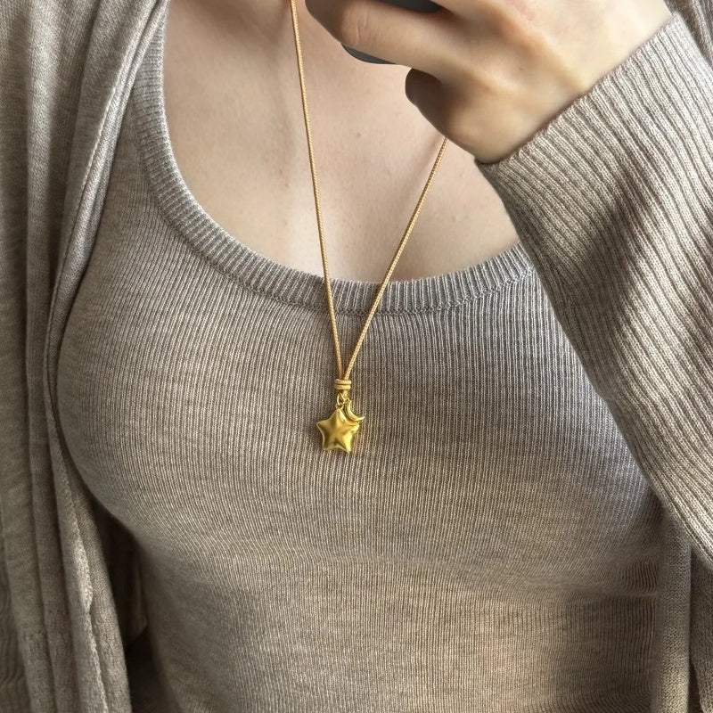 14K Gold Magic Star Necklace