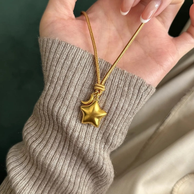 14K Gold Magic Star Necklace