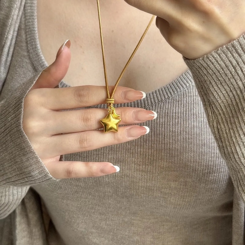 14K Gold Magic Star Necklace