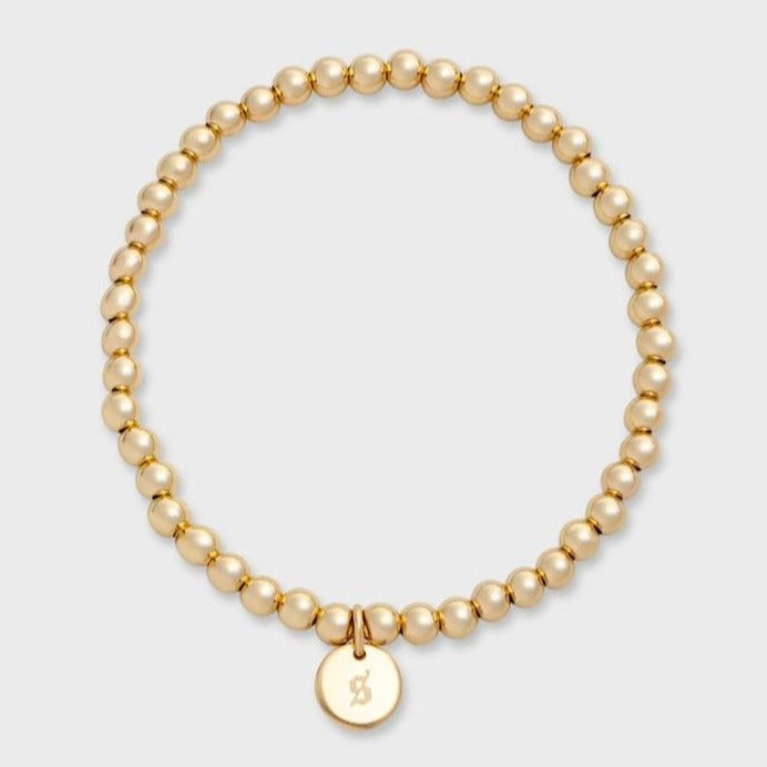 old english initial juno bracelet (4mm)
