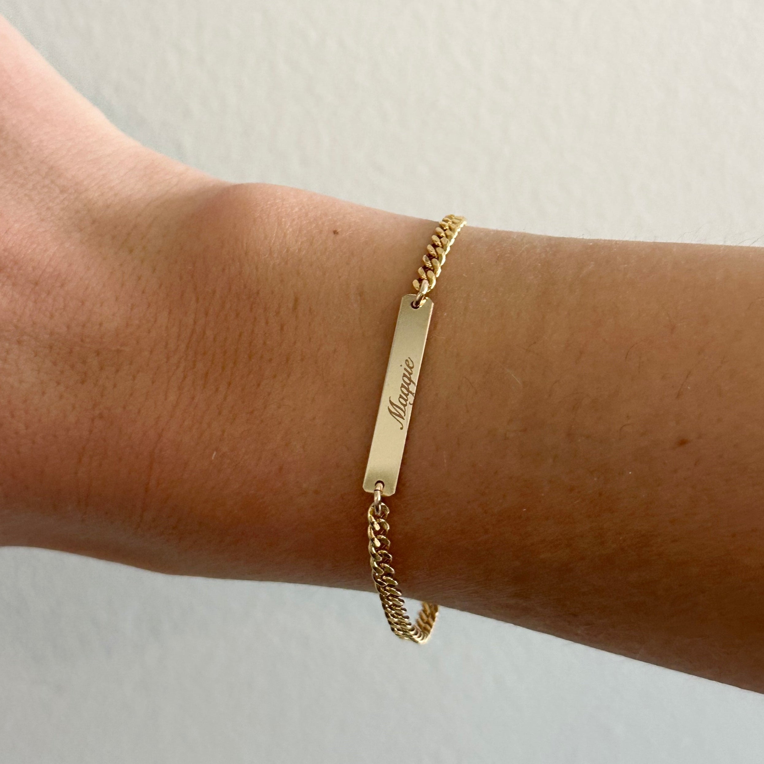 custom nameplate gabi bracelet
