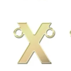 gold filled block initials