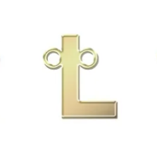 gold filled block initials