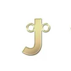 gold filled block initials