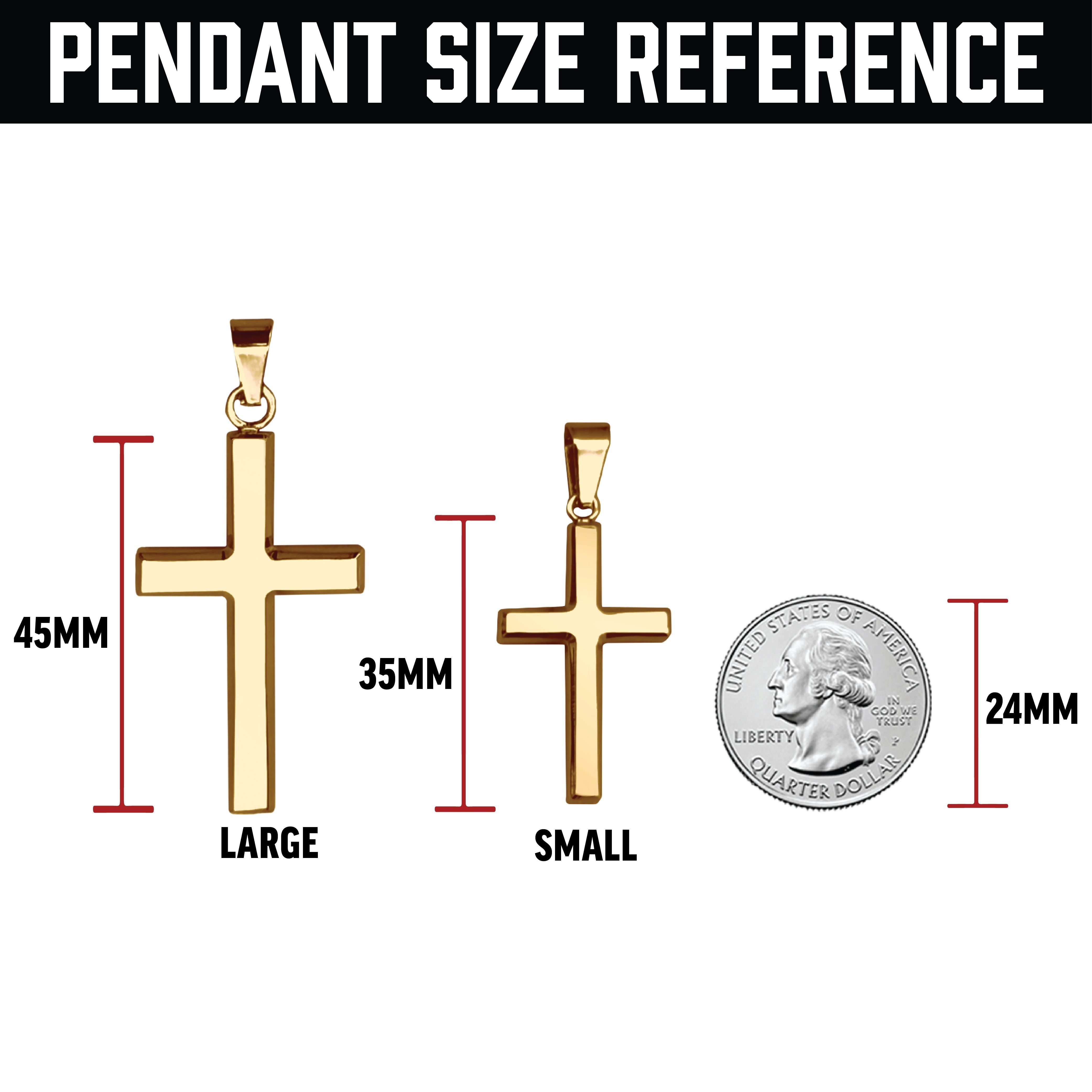 14K Gold Pro Cross Pendant