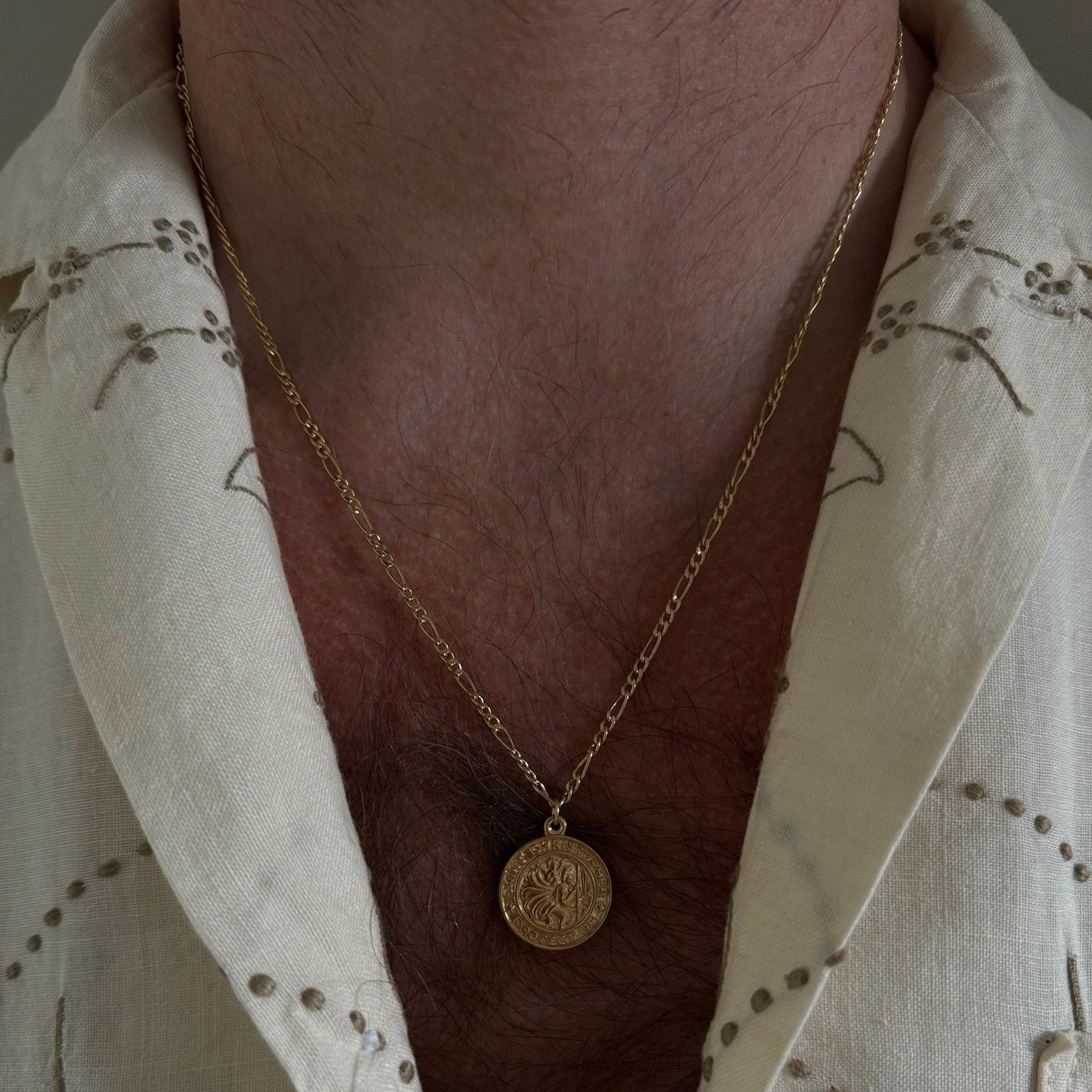 men's st. christopher necklace