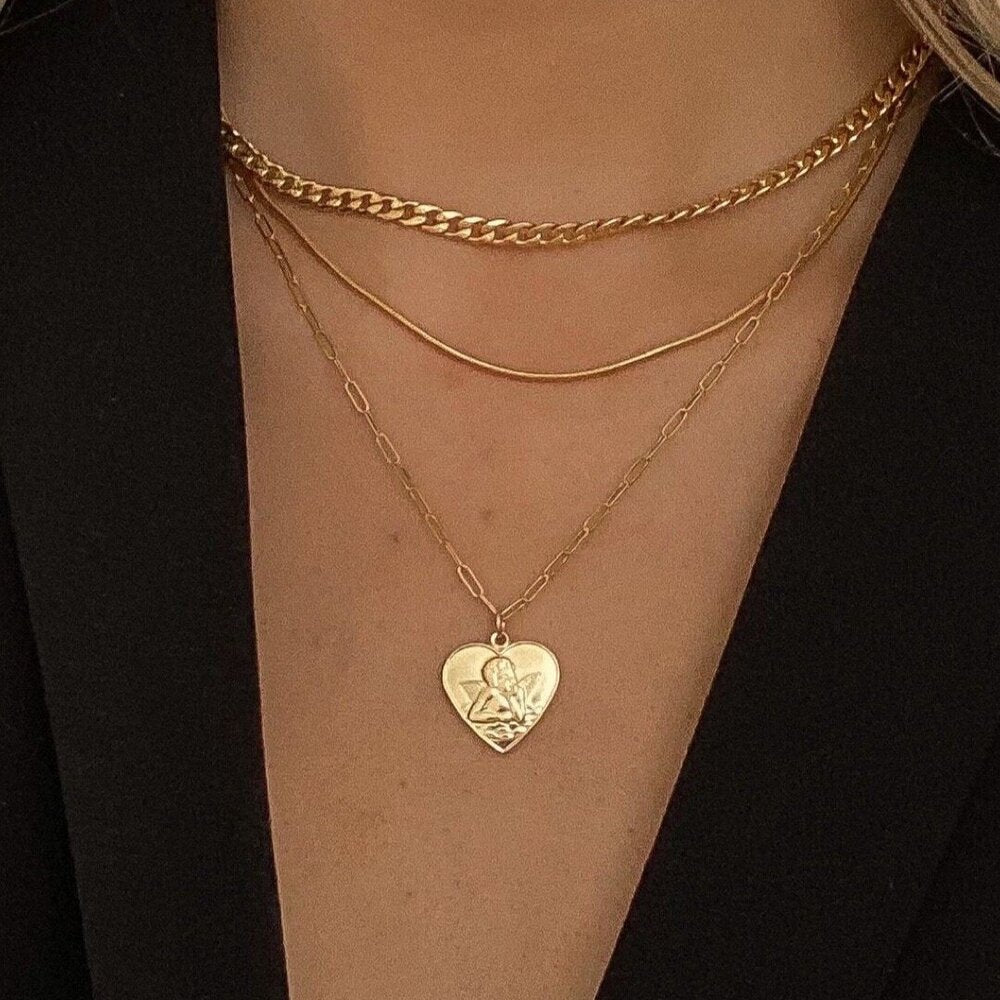 cherub necklace