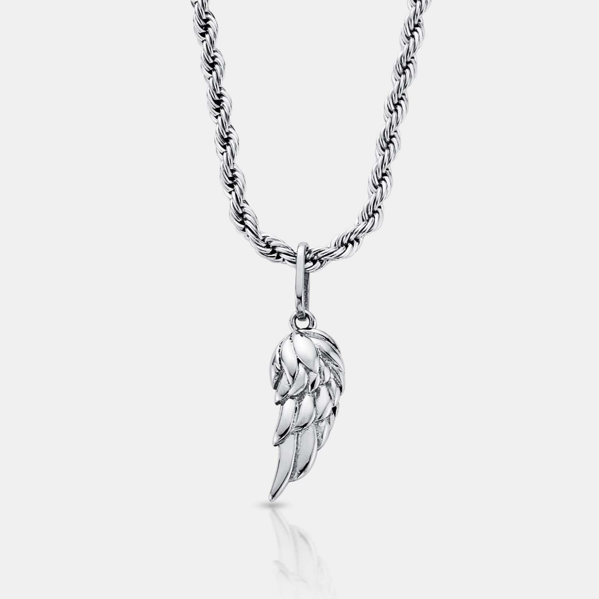 14K Gold Wing Pendant Necklace