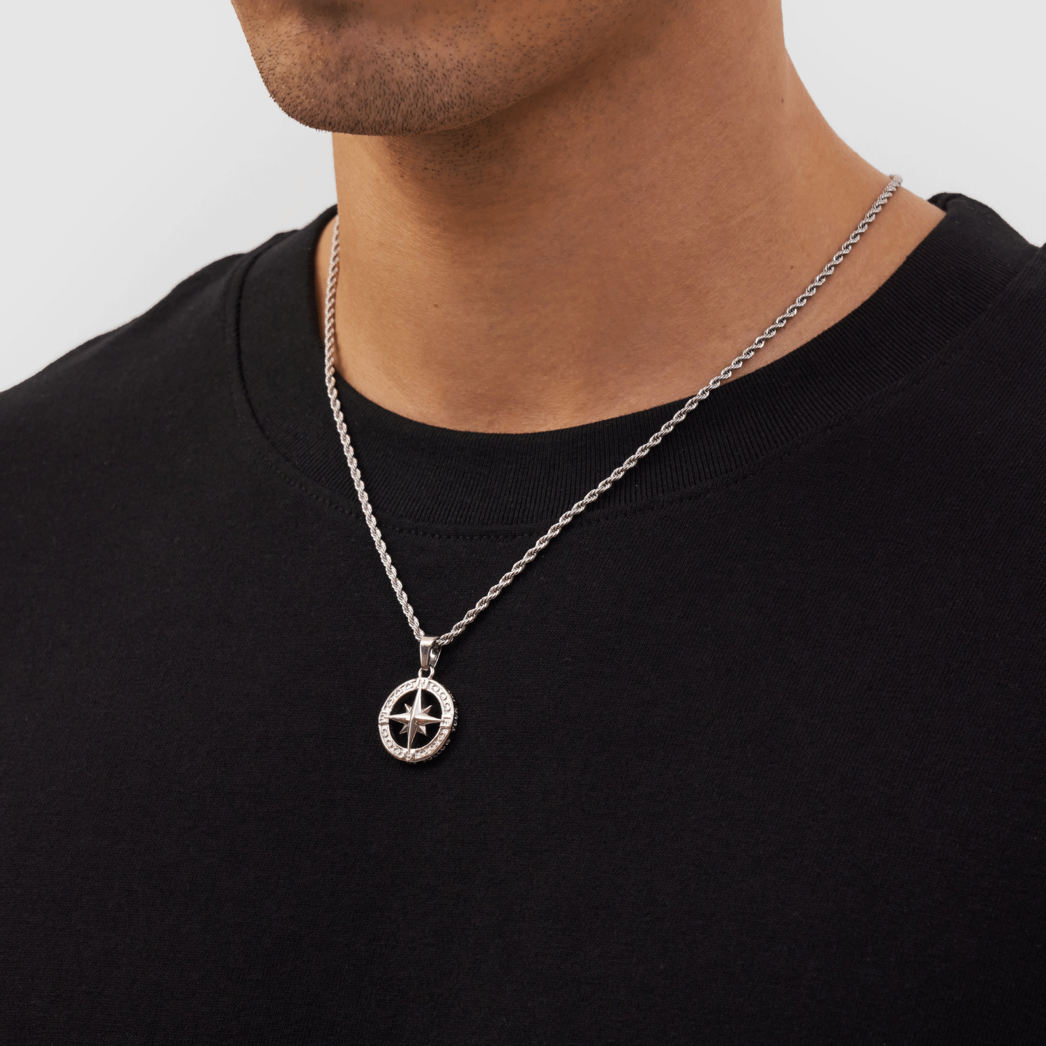 14K Gold North Star Pendant Necklace