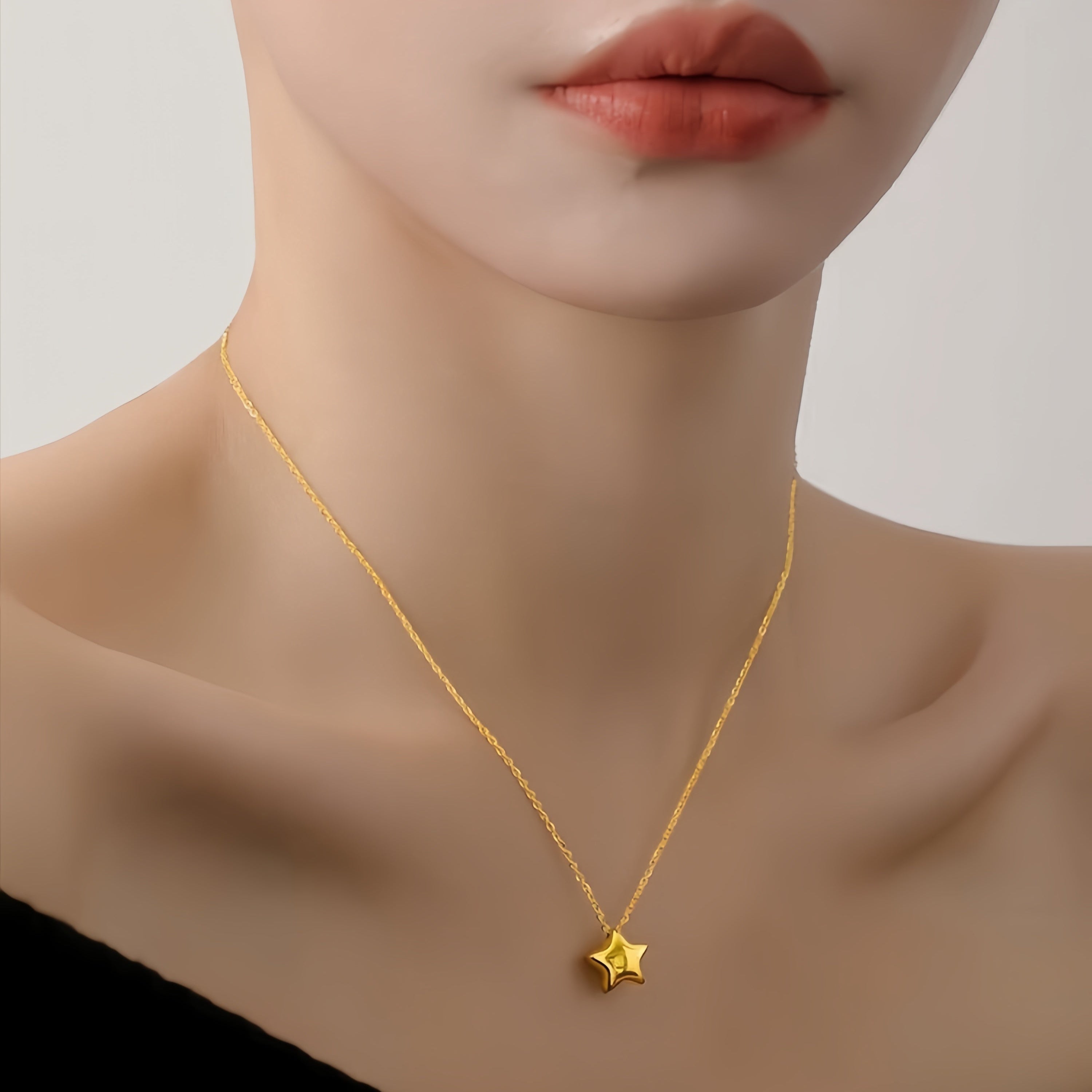14K Gold Magic Star  Necklace