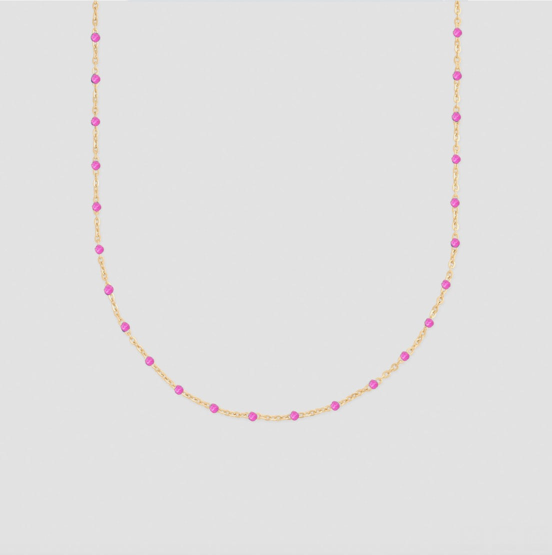 pink daisy necklace