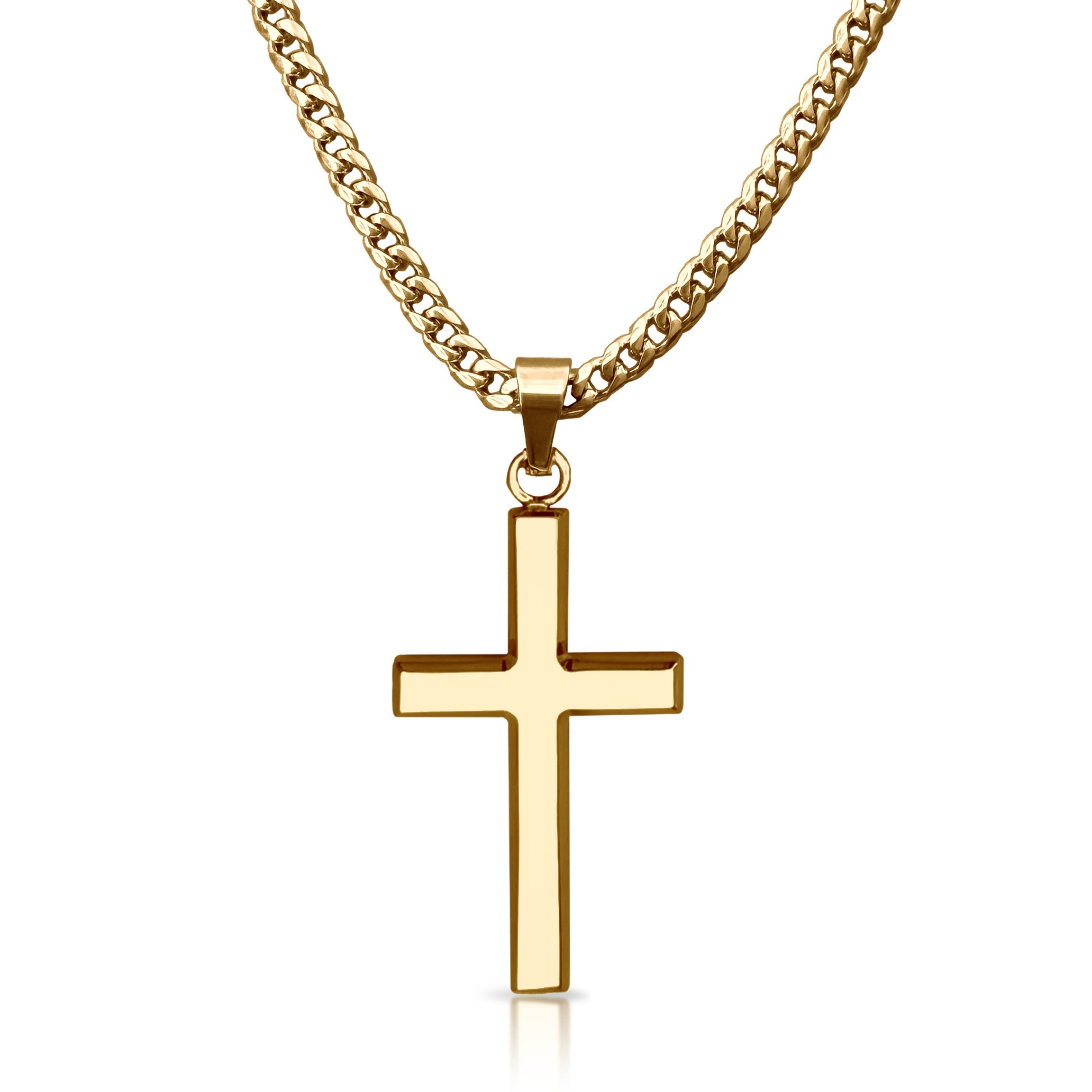 14K Gold Pro Cross Pendant