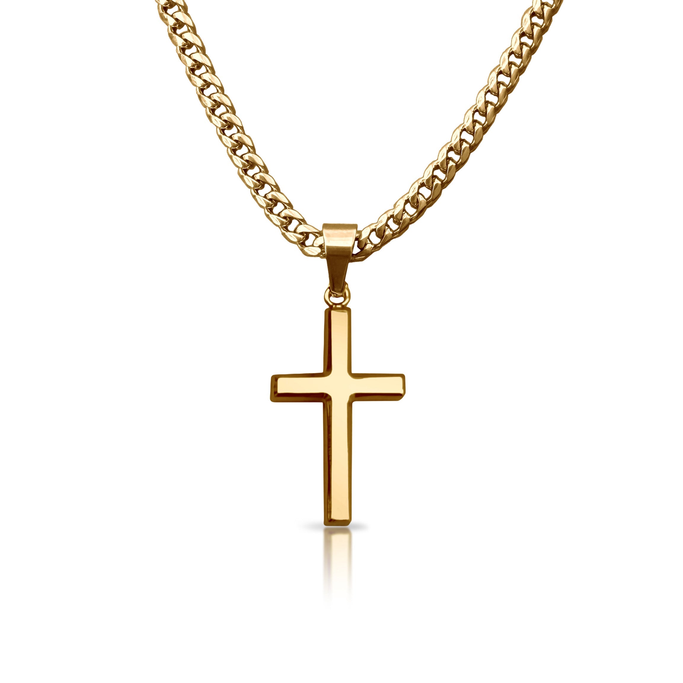 14K Gold Pro Cross Pendant