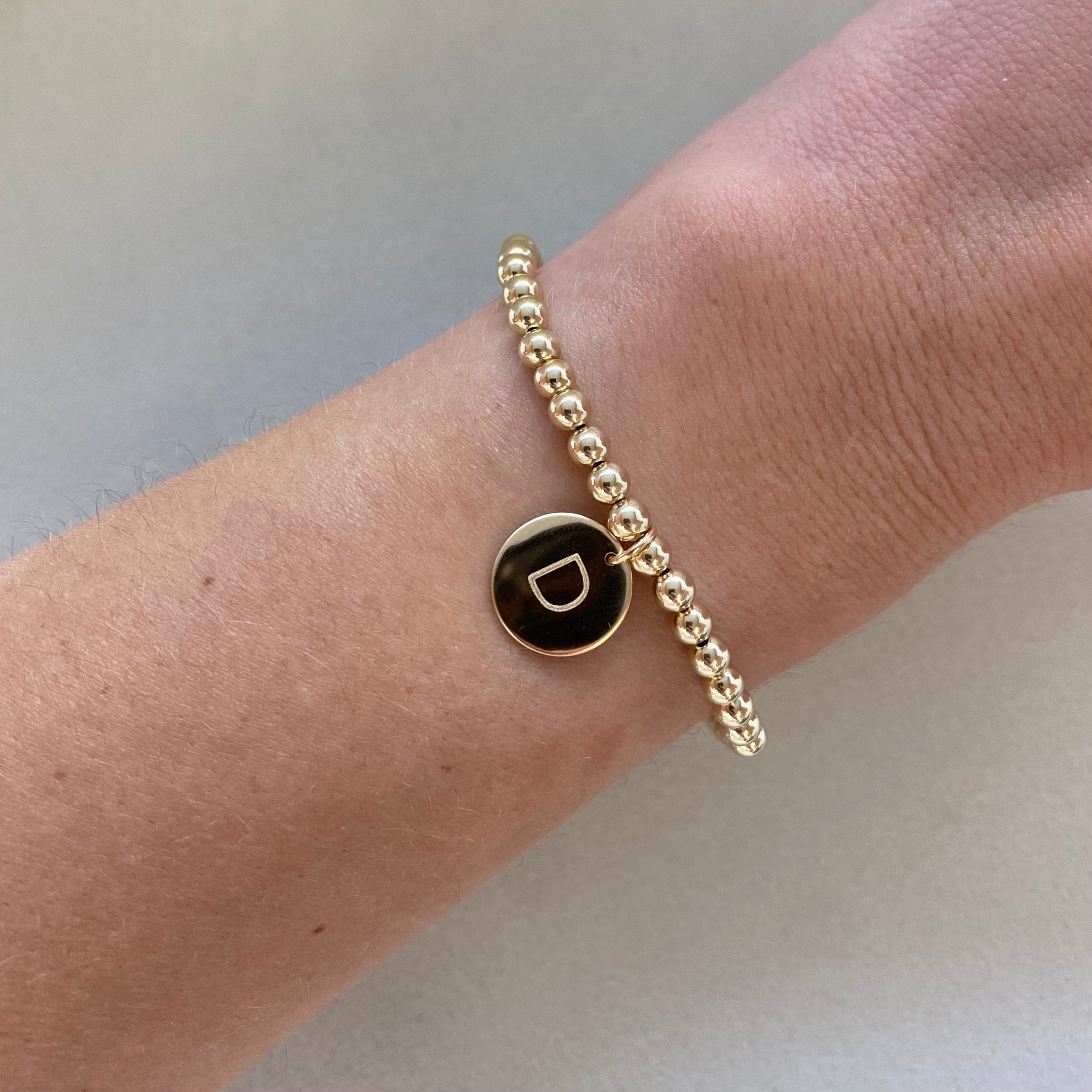 classic initial juno bracelet (4mm)