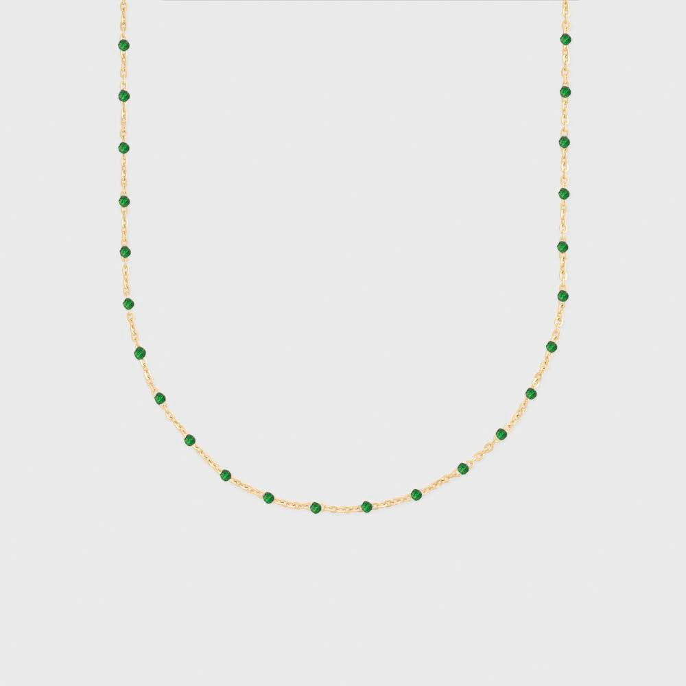 green daisy necklace
