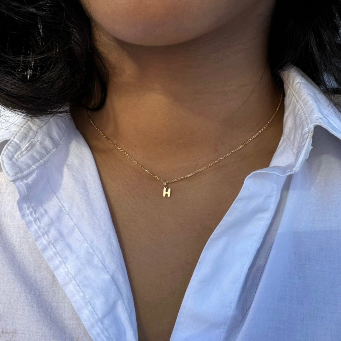 cute initial necklace