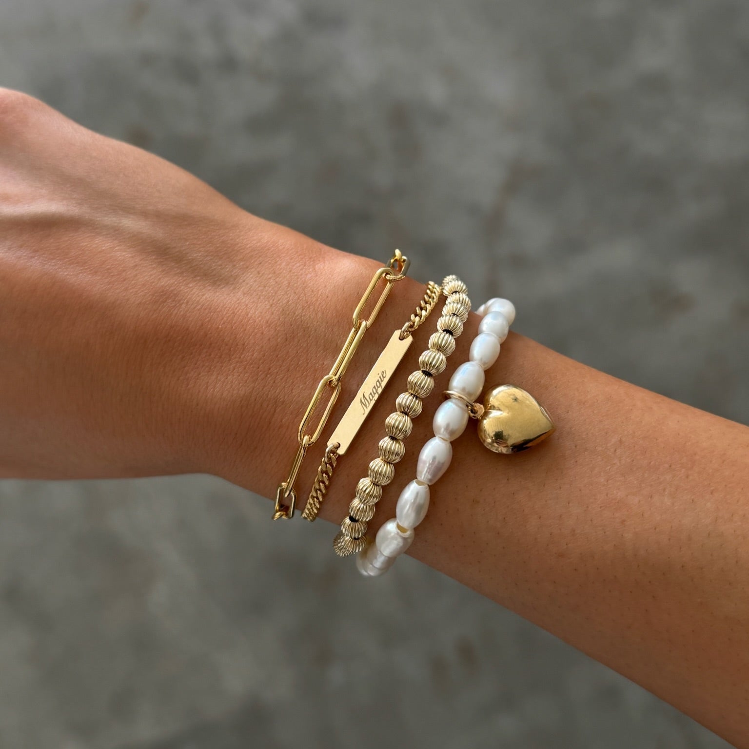 custom nameplate gabi bracelet