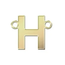 gold filled block initials