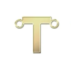 gold filled block initials