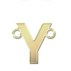 gold filled block initials