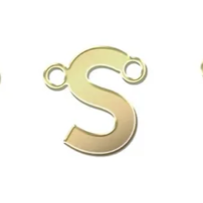 gold filled block initials