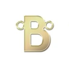 gold filled block initials