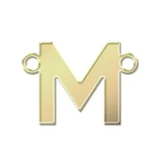 gold filled block initials