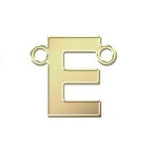 gold filled block initials