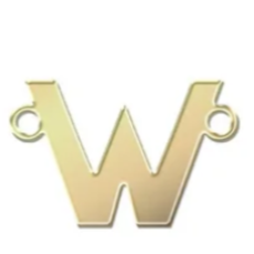 gold filled block initials