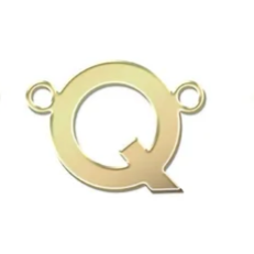 gold filled block initials