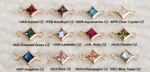 diamond bezel birthstone