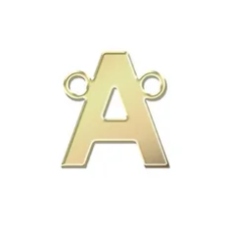 gold filled block initials