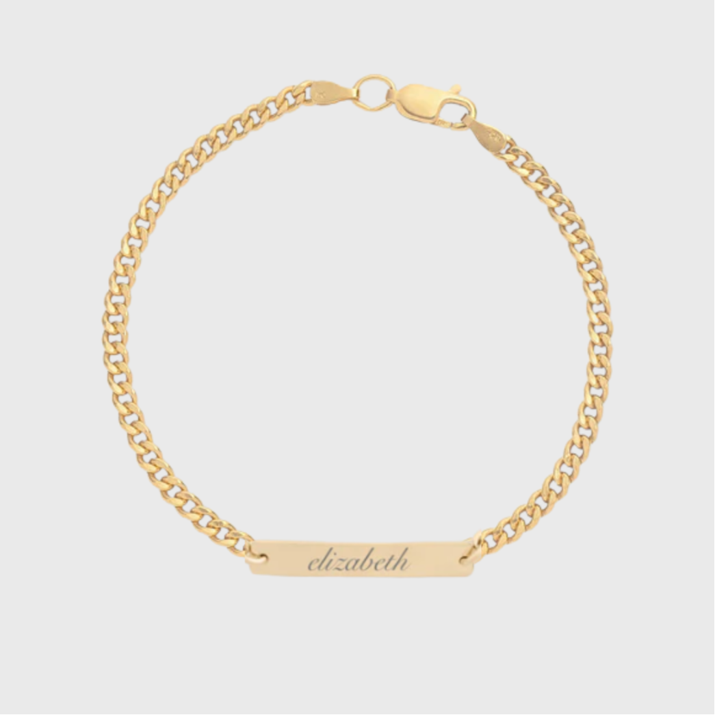 custom nameplate gabi bracelet