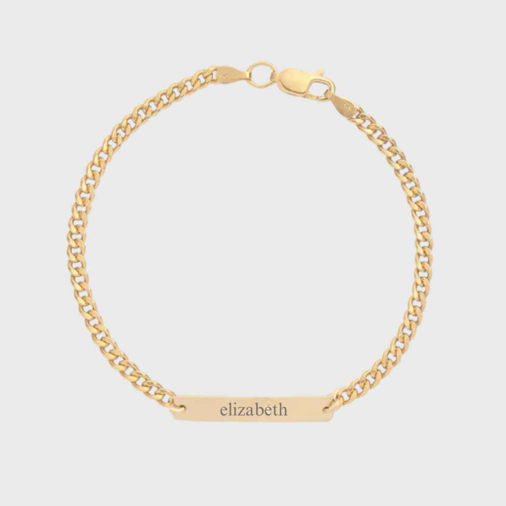 custom nameplate gabi bracelet