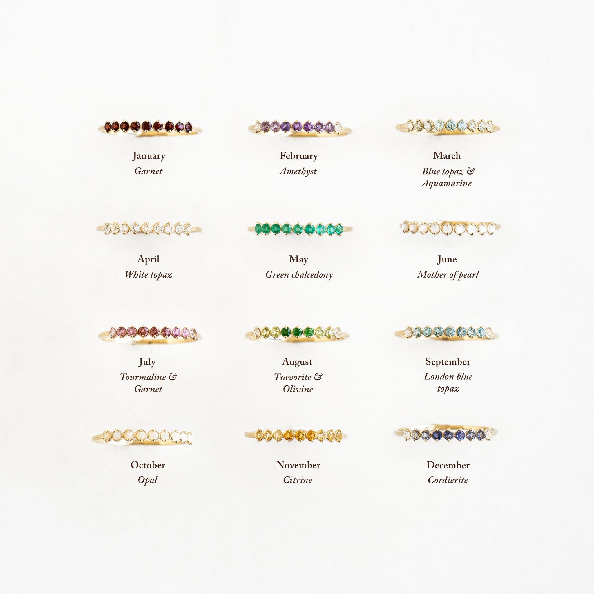 November Birthstone Ring 14k Gold - Ombre Citrine